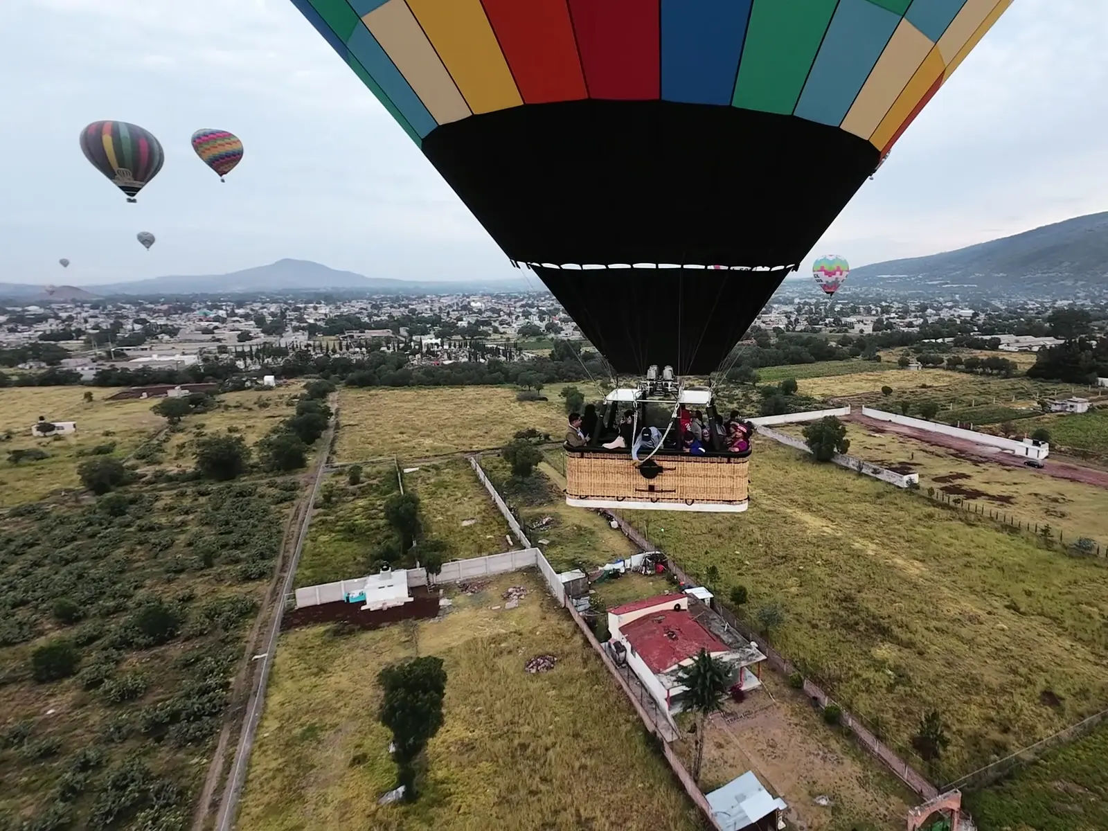 Vista desde lo alto del globo